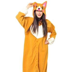 Corgi dog kigurumi onesie costume
